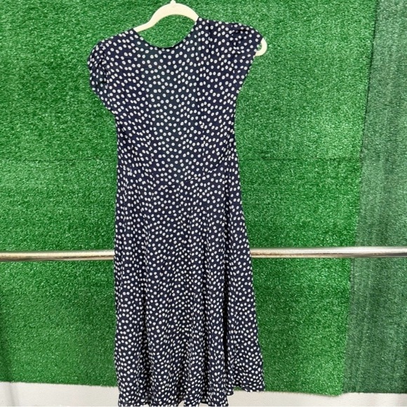 Reformation Navy and White Midi Dress (Size XS) - Picture 3 of 3